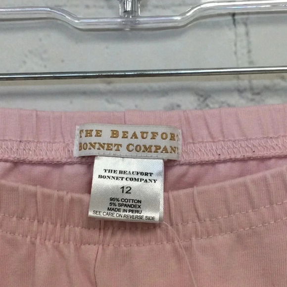 The Beaufort Bonnet Co Cotton Spandex Pink Leggings size 12 - Picture 4 of 5